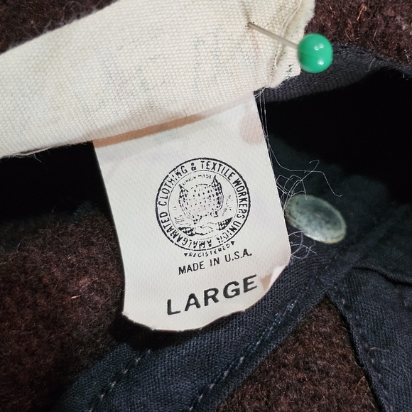 Vintage 90's J Crew Union Made USA Mens Large Brown Wool 6 Panel Cap EUC - Picture 3 of 9